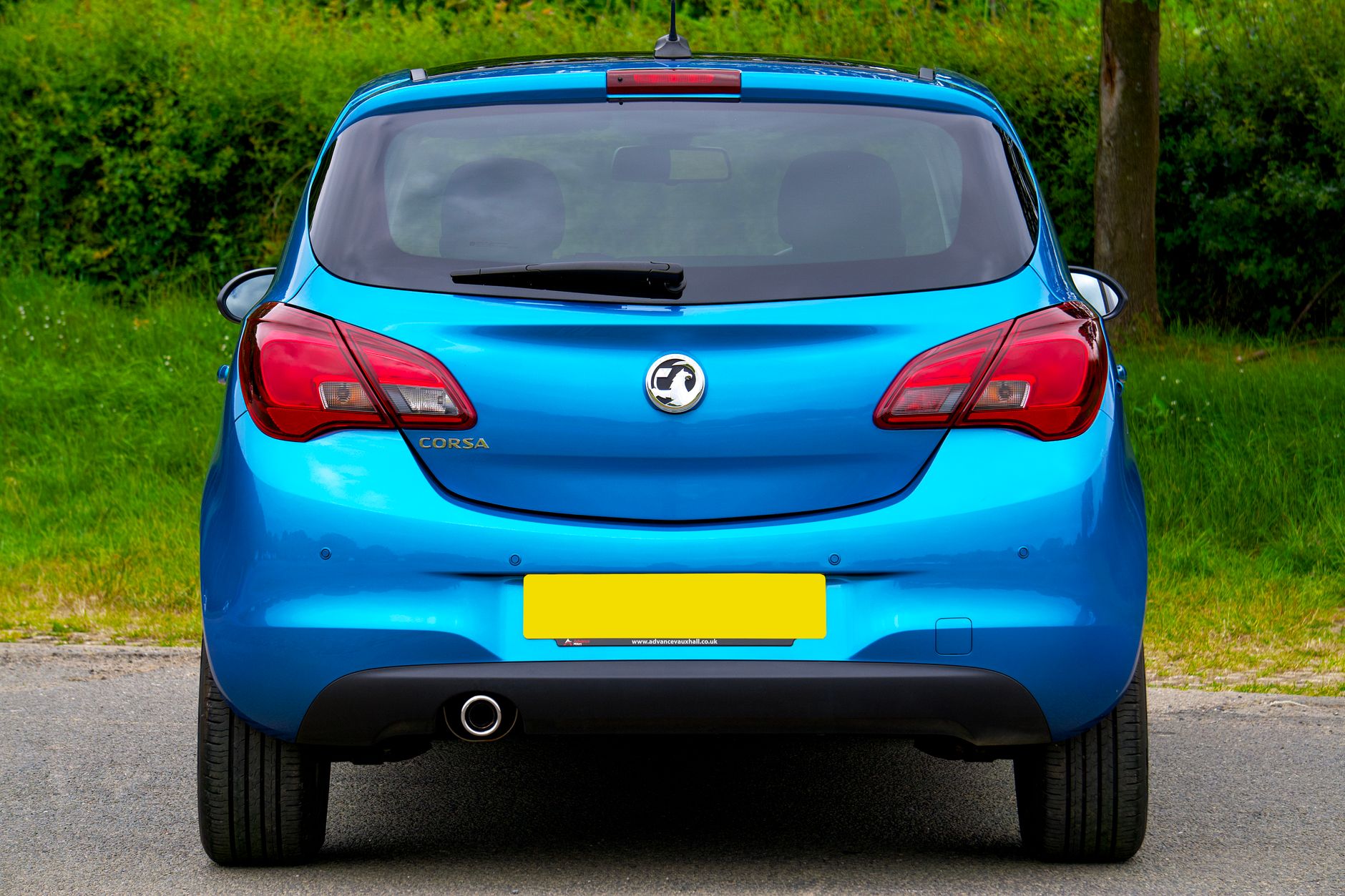 Rear of a car showing its number plate
